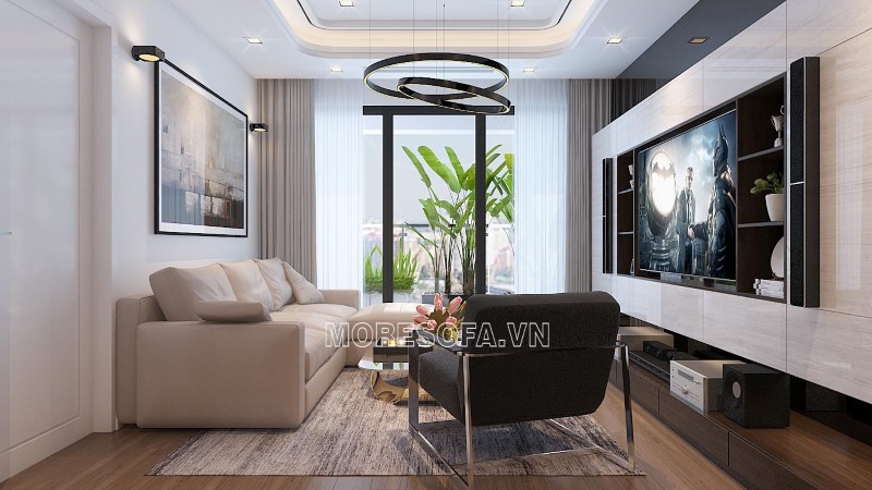 Ghế sofa góc nhỏ gọn cho phòng khách